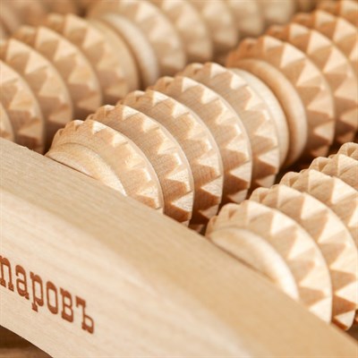 Массажер банный для ног "Добропаровъ" роликовый, комбинированный, средний - фото 2063590