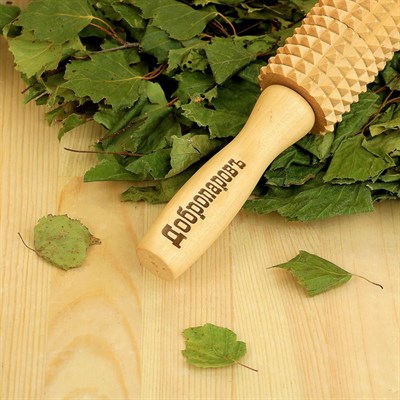 Массажер банный для спины "Добропаровъ" с шипами - фото 2063602