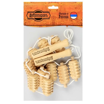 Массажёр-лента банный "Добропаровъ" роликовый - фото 2063624