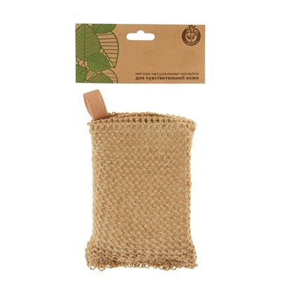 Мочалка "Брикет", джут, 16х11х4см - фото 2063774