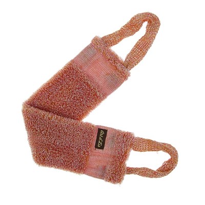 Мочалка-букле длинная с ручками, средней жёсткости, 46 × 10 см - фото 2063820