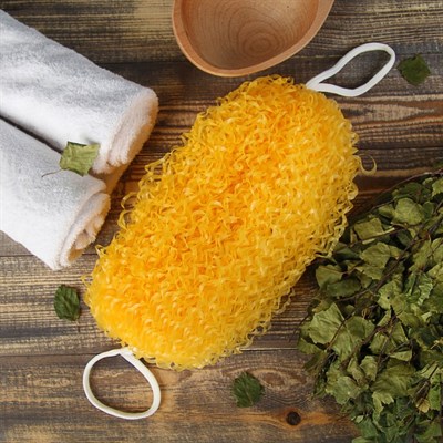Мочалка банная  "Бублик" большая - фото 2063840