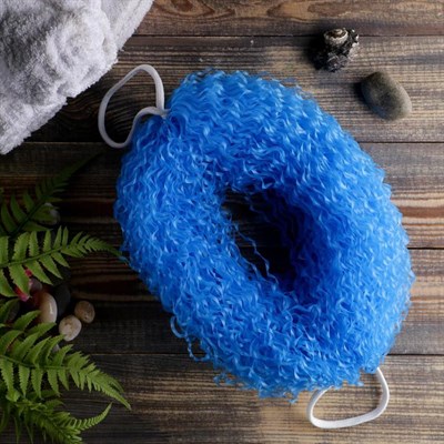 Мочалка банная  "Бублик" большая - фото 2063844