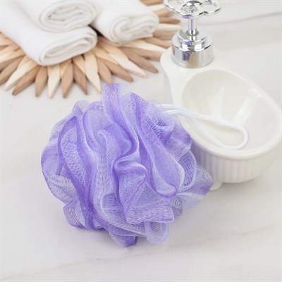 Мочалка для тела двухцветная, цвета МИКС - фото 2063860