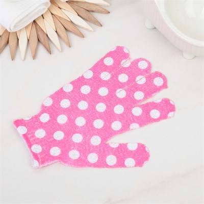 Мочалка-перчатка массажная, цвет МИКС - фото 2063885