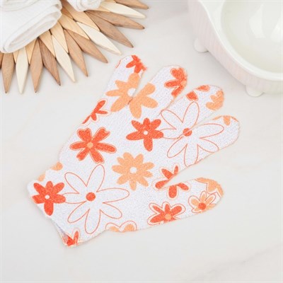 Мочалка-перчатка массажная, цвет МИКС - фото 2063886