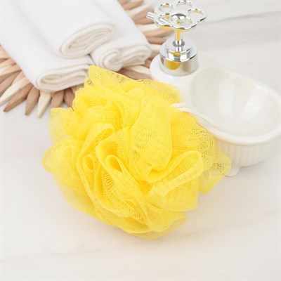 Мочалка для тела, 50 г, d=9 см, цвета МИКС - фото 2063895