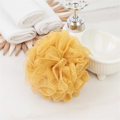 Мочалка для тела, 50 г, d=9 см, цвета МИКС - фото 2063896