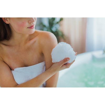 Мочалка для тела, 50 г, d=9 см, цвета МИКС - фото 2063898