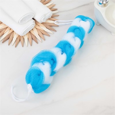 Мочалка для тела "Косичка", цвет МИКС - фото 2063901