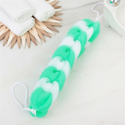 Мочалка для тела "Косичка", цвет МИКС - фото 2063902