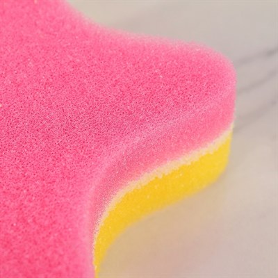 Губка банная "Звездочка", цвет МИКС - фото 2063911