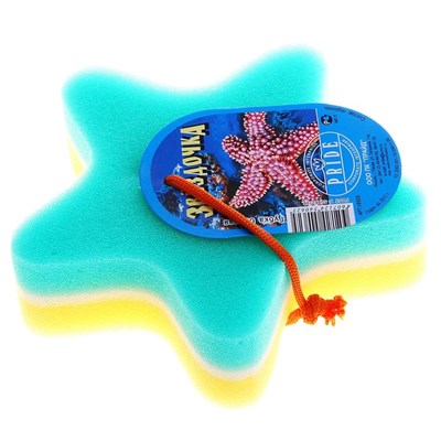 Губка банная "Звездочка", цвет МИКС - фото 2063912