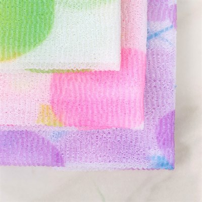 Мочалка для тела с рисунком 90 см "Японская", цвет МИКС - фото 2063967