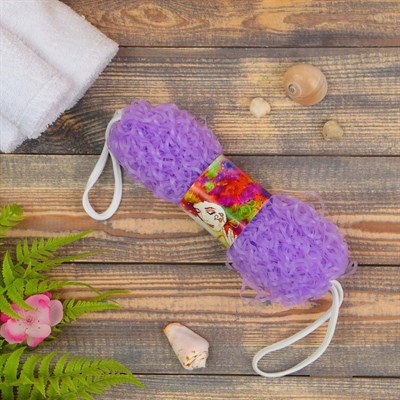 Мочалка банная " Бублик" малая, цвет микс - фото 2063971