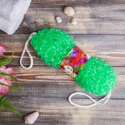 Мочалка банная " Бублик" малая, цвет микс - фото 2063973