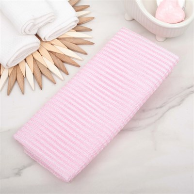 Мочалка для тела в полоску 90 см "Японская", цвет МИКС - фото 2064008