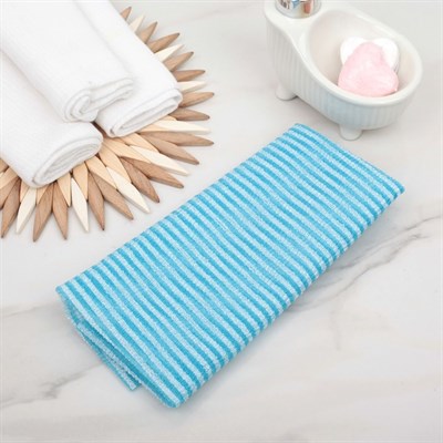 Мочалка для тела в полоску 90 см "Японская", цвет МИКС - фото 2064011