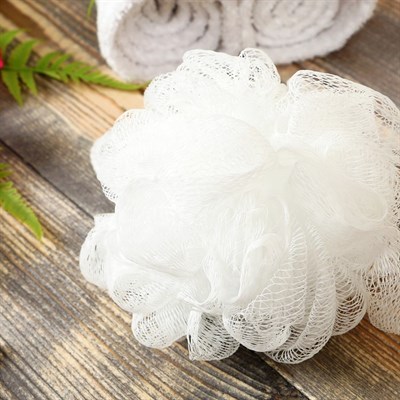 Мочалка банная "Бантик" супермакси, микс - фото 2064019