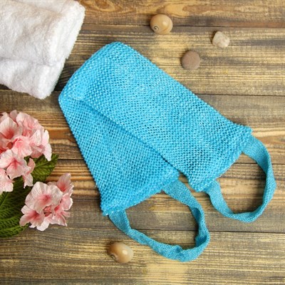 Мочалка банная вязаная "Длинная",46х11см, микс - фото 2064031