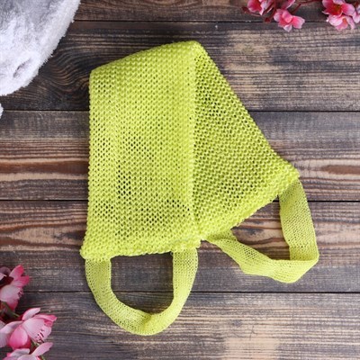 Мочалка банная вязаная "Длинная",46х11см, микс - фото 2064033