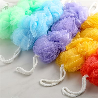 Мочалка для тела 90 гр, цвет МИКС - фото 2064051