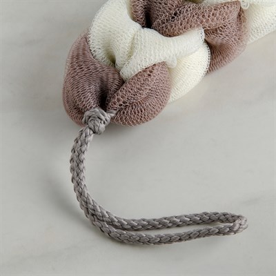 Мочалка для тела косичка 70 гр. цвет МИКС - фото 2064062