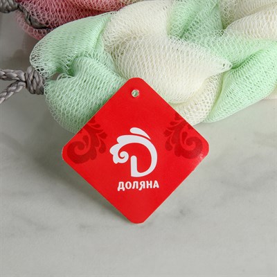 Мочалка для тела косичка 70 гр. цвет МИКС - фото 2064064