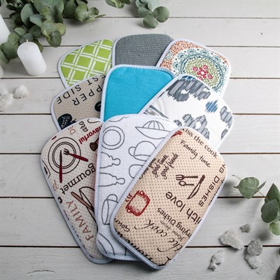 Мочалка-варежка массажная 2-х сторонняя, цвет МИКС - фото 2064087