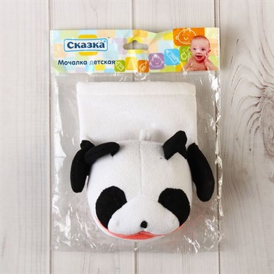 Мочалка-рукавичка «Панда», цвет МИКС - фото 2064177