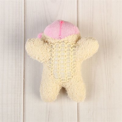 Мочалка детская «Зайка», цвет МИКС - фото 2064180