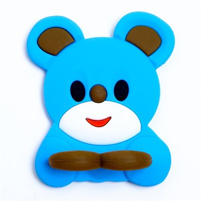 Мочалка детская для купания силиконовая «Собачка», от 6 мес., цвета МИКС - фото 2064199