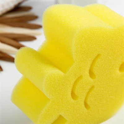 Игрушка для купания детская: губка - мочалка «Рыбка» - фото 2064223