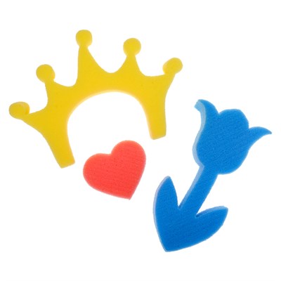 Развивающие детские губки/игрушки «Принцесса», набор 3 шт., МИКС - фото 2064266