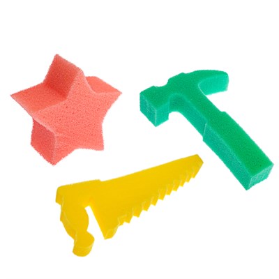 Развивающие детские губки/игрушки «Самоделкин 2», набор 3 шт., МИКС - фото 2064285