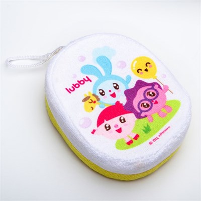 Мочалка детская «Малышарики», от 0 мес., цвета МИКС - фото 2064319