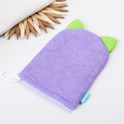 Игрушка-мочалка для купания  "Совёнок" из махры - фото 2064509