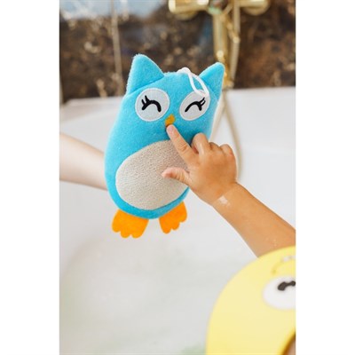 Махровая мочалка-рукавичка Baby Owl - фото 2064528