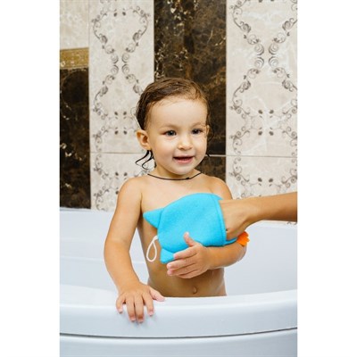 Махровая мочалка-рукавичка Baby Owl - фото 2064529