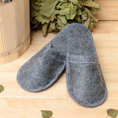 Набор банный портфель 5 предметов "ДОБРОПАРОВЪ", серый с золотой вышивкой - фото 2064780