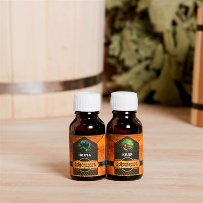 Набор для бани в коробке "Люблю баньку" шапка, масло кедра и пихты - фото 2064813