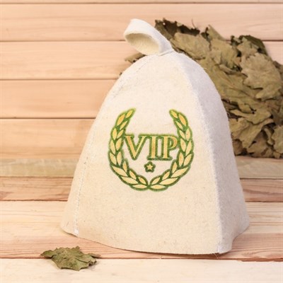 Шапка банная и термометр "ВИП" - фото 2064823