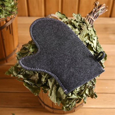 Набор банный портфель 5 предметов "100% мужик", серый - фото 2064856