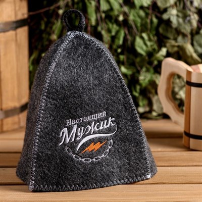 Набор "Настоящий мужик" шапка, 2 масла 15 мл - фото 2064865