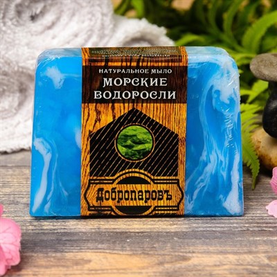 Подарочный набор "Добропаровъ": шапка "Люблю баньку" и мыло натуральное - фото 2064928