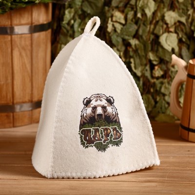 Подарочный набор "Добропаровъ, с 23 февраля": шапка "Царь (медведь)" и шампунь - фото 2064936