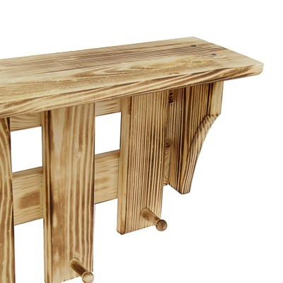 Полка-вешалка «Классика» 5 крючков термо, 65х37х14см - фото 2065005