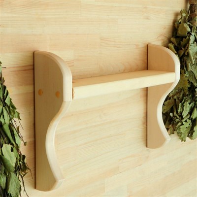 Полочка под шампунь, 1 ярус  44х29х9см, липа "Добропаровъ" - фото 2065027