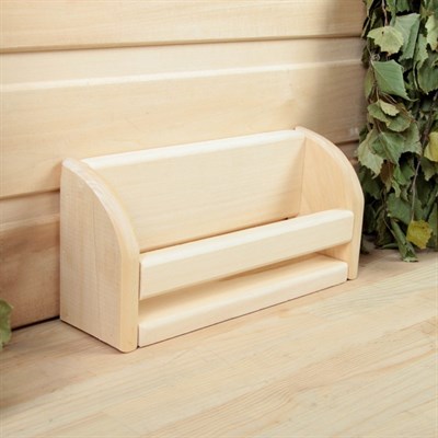 Полочка для масел, 6 пузырьков, 24х11см, липа "Добропаровъ" - фото 2065029