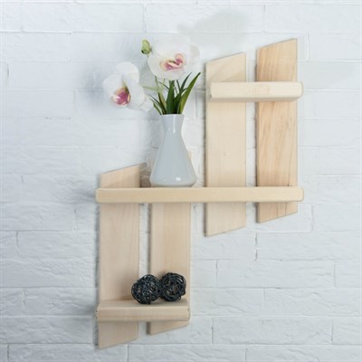 Полка "Ступенька" 11×45×64см, липа "Добропаровъ" - фото 2065070